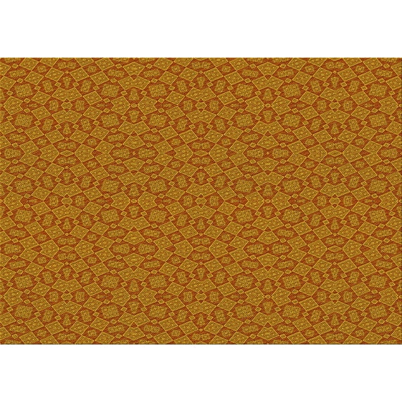 Ahgly Company Machine Washable Indoor Rectangle Transitional Lava Red Area Rugs, 6' x 9'