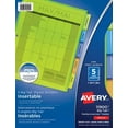 thumbnail image 1 of Avery Big Tab Insertable Plastic Dividers, 9¼" x 11⅛", 5 Tabs, 1 Set - 11900, 1 of 3