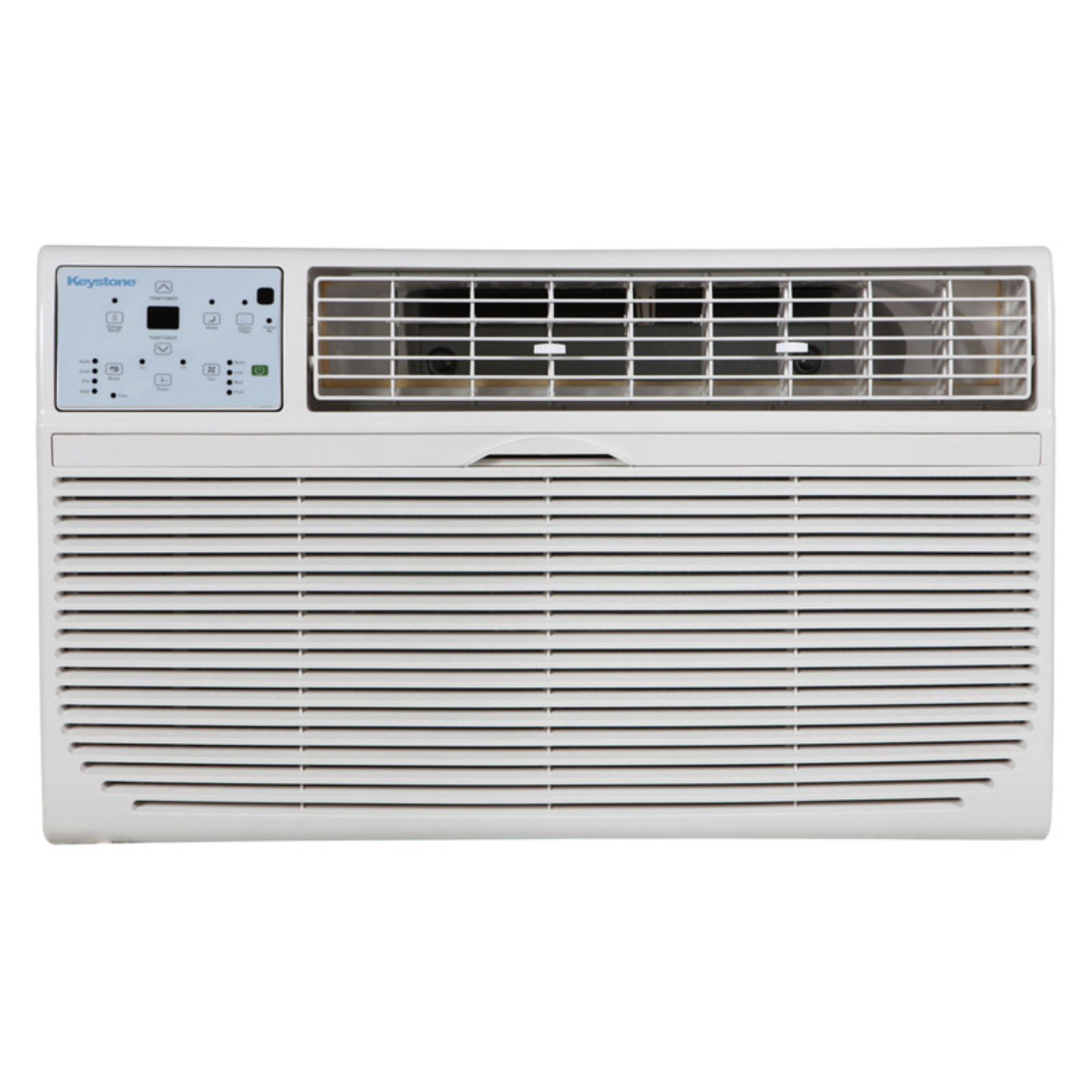 Keystone 10000-BTU 115V Through-the-Wall Air Conditioner KSTAT10-1C with &#34;Follow Me&#34; LCD Remote Control White