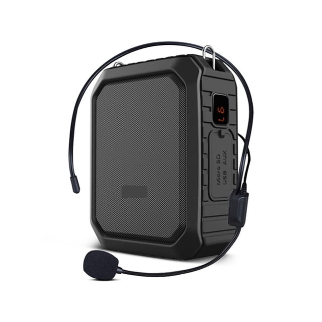 M800 Portable Voice Amplifier With Wired Microphone For Teachers IPX5 Waterproof Speaker 4400mAh Power Bank ,No Screeching Distortion