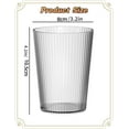 thumbnail image 2 of RUseeN Transparently PET Water Glasses, Water Glasses Set of 4, Stackable Glasses, Toothbrush Cup, Bathroom Accessories，Can Be Placed In The Dishwasher for Cleaning, Transparent, 2 of 7