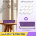 thumbnail image 4 of CUITING 3 Pcs Replacement Microfiber Pad for Universal Commercial 16.5 Inch Mop Head Flat Mop Head Wet & Dry Commercial Cleaning Refills Reusable Mop Refills Fit for Most Microfiber Flat, 4 of 7