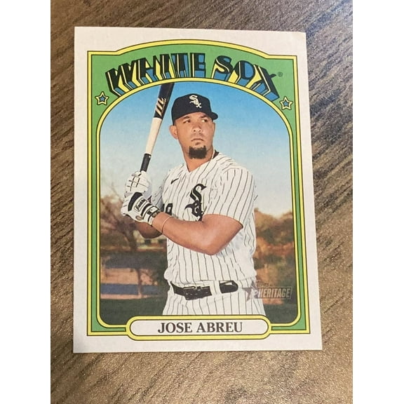 Topps Heritage 2021 Jose Abreu Chicago White Sox MLB Trading Cards