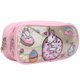 thumbnail image 2 of Bolsa de lápices para niños con patrón de dibujos animados, bolsa de almacenamiento, estuche de bolígrafo portátil exquisito, organizador rosa, 2 of 5