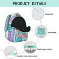 thumbnail image 3 of Nordic Style Adjustable Strap School Backpack for Student, Waterproof and Scratch-Resistant, Featuring Earthy Aesthetic Floral Design, Perfect for School, Camping, and Gym Sessions, 3 of 6