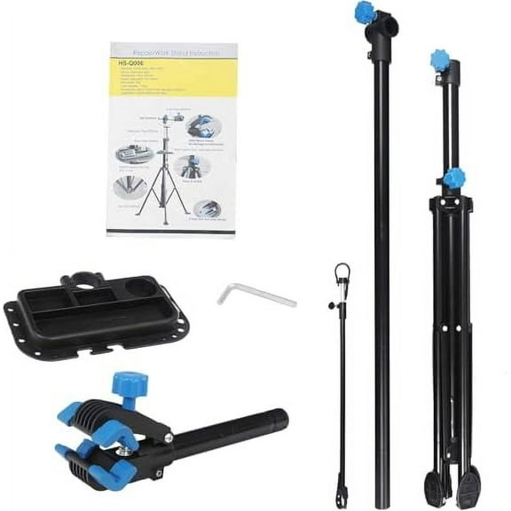 Bike Repair Stand, Adjustable 42.5" to 74" Shop and Home Bicycle Mechanic Maintenance Rack 66 lbs, Portable Foldable Extensible Bike Workshop Stand