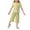 Yellow, variant on BLTIBY Girls Summer 2 Piece Outfits Cute Bows Ruffle Ribbed Short Sleeves Tops and Wide Leg Capri Pants Clothing Sets Gray 7-8 Years