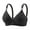 Black, variant on Jelly Bras For Women Womens Wireless Bra No Underwire Comfort Soft Breathable Plus Size Supportive Bralette Red 36B-42B