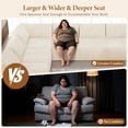 thumbnail image 4 of Neche 143.7" Oversized Boneless Couch, Modern 7 Seater Modular Sectional Sofa with Deep Seat, Convertible Chenille Cloud Couches for Living Room, No Assembly Required, Beige, 4 of 8