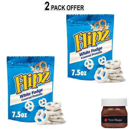 Flipz White Fudge Covered Pretzels, 7.5 oz