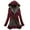 Wine, variant on Scyoekwg Womens Coats Winter Women's Casual Up Hooded Sweatshirt Jacket Coat Winter Warm Sherpa Lined Zip Shirts Gray L