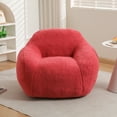 thumbnail image 2 of Kumix Bean Bag Chair, Comfy Beanbag Giant Bean Bag Chair for Adults with Spacious Design Bean Bag Couch with Armrest Large Bean Bag Chair with Memory Foam Filler for Living Room Bedroom, Red, 2 of 7