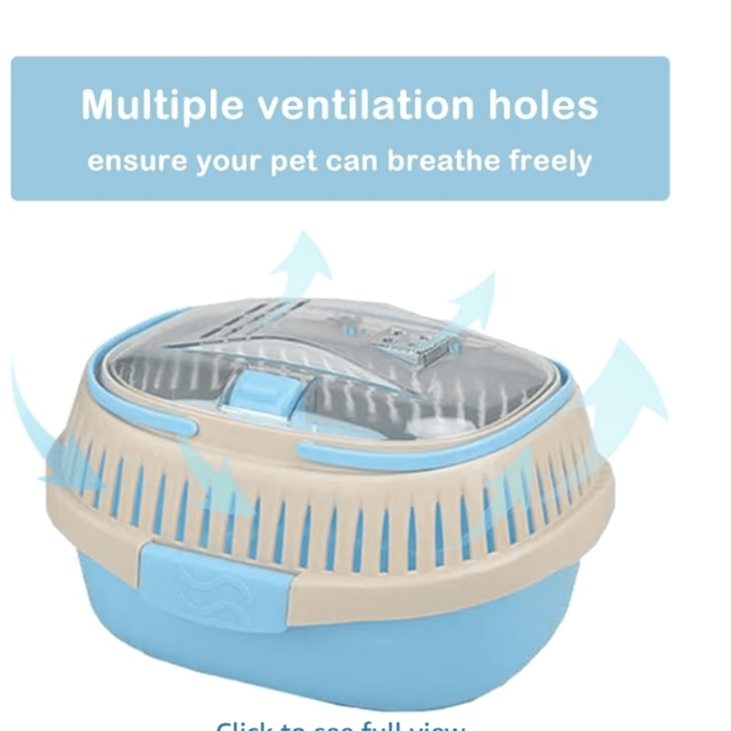 Hamster Carrier Guinea Pig Carrier 13 X 11 X 8 In Portable Hamster Travel Cage with Ventilation Holes Outdoor Small Animal Carrier for Rat Gerbils Rabbit Hedgehog Squirrel Mouse Sugar Glider