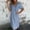 Grey, variant on Women Casual Dress for Everyday Wear Long V Neck Loose Fit Feminine Lightweight Comfortable Botique Style Gray S