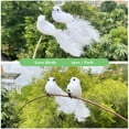 thumbnail image 3 of Ksopiavobs 12pcs Artificial Birds 5-Inch White Dove Love Birds Clip on Ornaments for Wedding Decoration Christmas Tree Decor Wreath Crafts, 3 of 6