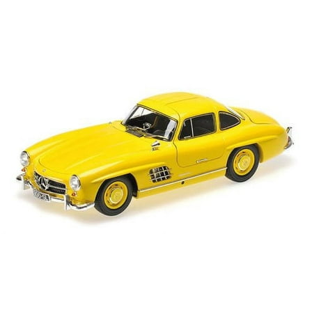 1954 Mercedes 300 SL Gullwing W198 I Yellow Limited Edition to 333pcs 1/18 by Minichamps 180039009
