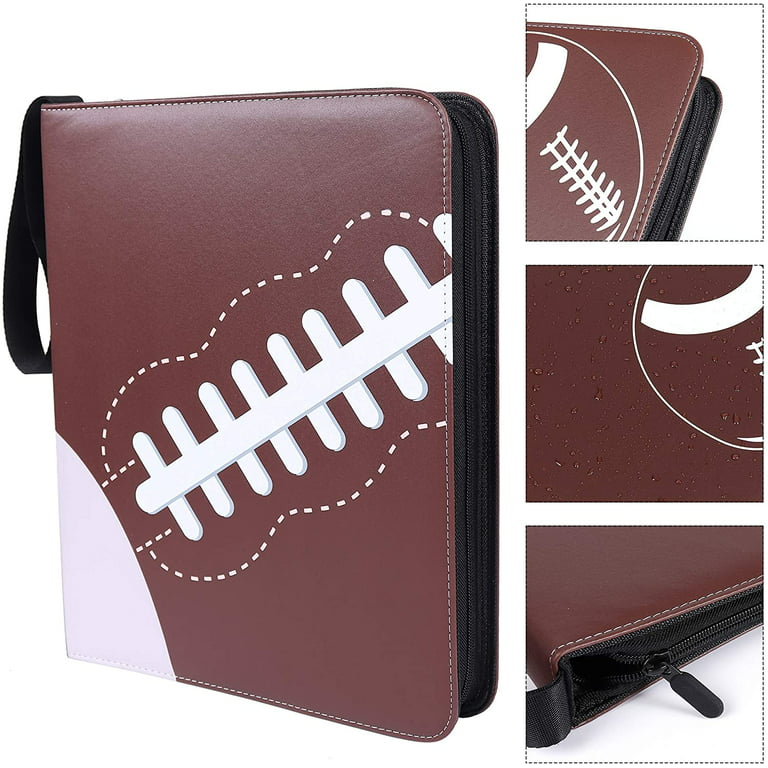 Card Binder 9 Pocket 720 Pockets Trading Card Binder Pu Leather Card Holder  Folder With Zipper Waterproof Card Sleeves Card Book For Sports And Game C