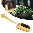 thumbnail image 4 of Brass Spoon, Long Handle Brass Tea Spoons Minimalist Appearance Rust Resistant  For Cafe, 4 of 8