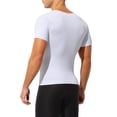 thumbnail image 5 of Compression Shirt for Men Slimming Shapewear Tummy Control Compression Undershirt Breathable Body Shaper for Workout Gym Daily, 5 of 6