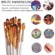 thumbnail image 3 of 18 Piece Oil Painting Brush Set - Flat Brushes With Pop Up Carry Case Spatulas And Sponges - Premium Nylon Brushes, 3 of 4