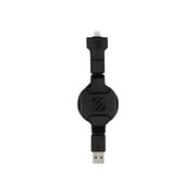 Scosche smartSTRIKE pro - Charging / data cable - USB male to Micro-USB Type B, Lightning male - 3 ft - black - retractable - for Apple iPad/iPhone/iPod (Lightning)