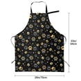 thumbnail image 2 of Kdxio Gold Dog Paw Apron with Pockets Adjustable Kitchen Aprons for Men Women Waterproof Aprons for Cooking,Drawing,Crafting, Baking Household Cleaning, 2 of 5