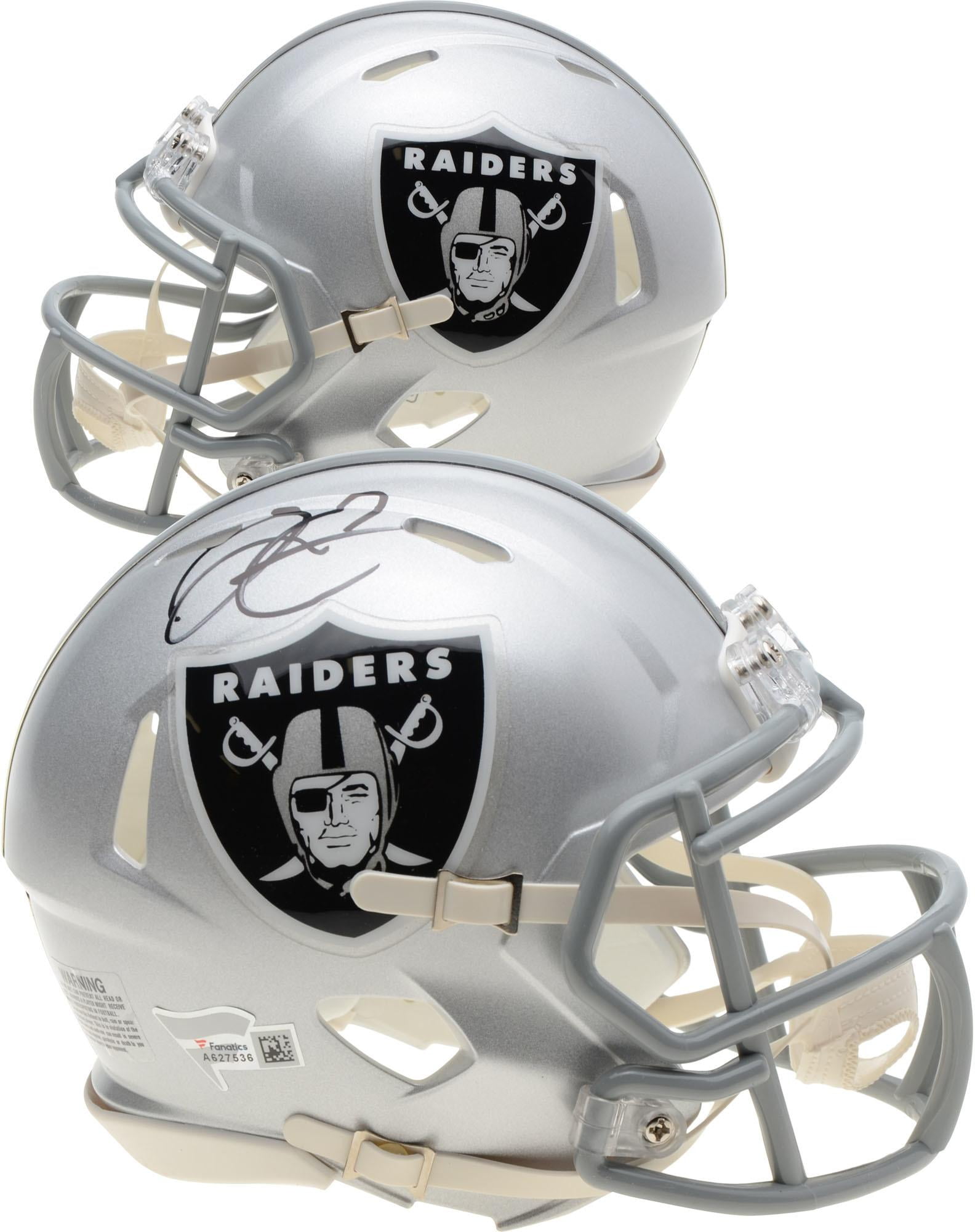 derek carr signed helmet