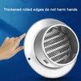 thumbnail image 6 of Clearance! Upgraded Stainless Steel Soffit Vents 5 Inch,Power Round Vent Cover with Screen Mesh, Louver Air Vent Hood for Wall, Ceiling Mount, Bathroom, Garage, Attic Ventilation, Silver A, 6 of 8