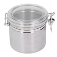 thumbnail image 1 of Stainless Steel Sealed Can Food Storage Container Kitchen Storage Tank, Airtight Canister for Dried Fruit Milk Powder Tea Coffee Beans, Multi-Function Sealed Can With Transparent Cover[1300ML], 1 of 8