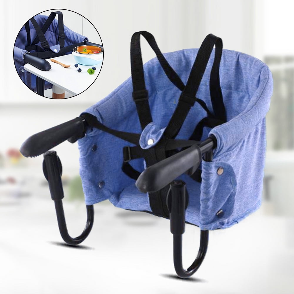 Miumaeov Foldable Portable Baby Chair with Back Storage Bag