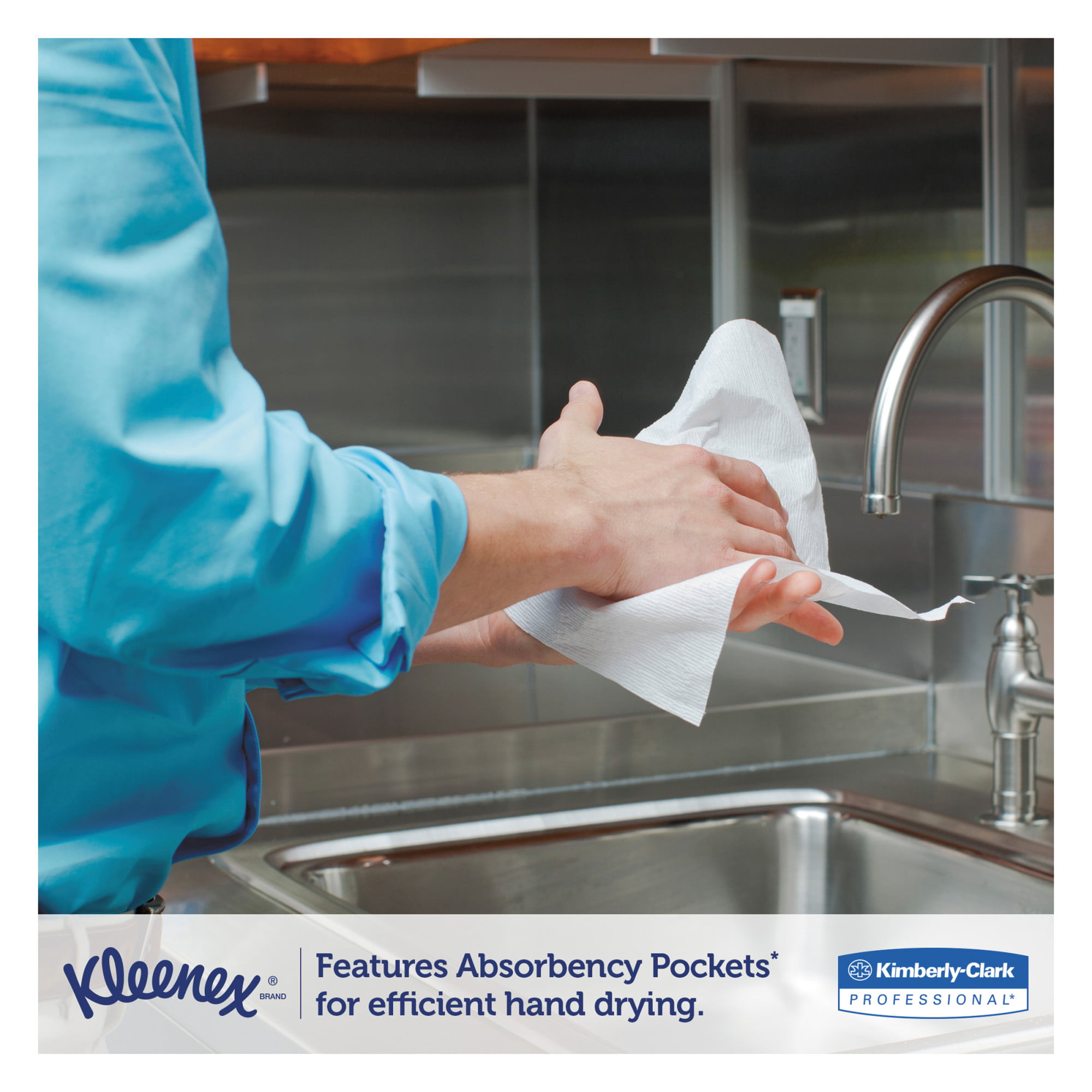 Kleenex Multi-Fold Paper Towels,(4) 4PK Bundles, 9 1/5x9 2/5, White, 150/Pack, 16/Carton -KCC88130 - 2
