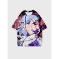 thumbnail image 1 of T-shirt round neck Role Pattern loose short sleeve D910, 1 of 5