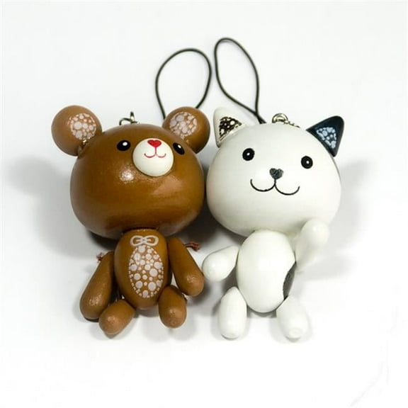 C022-BRWH Sweet Bear 2 - Cell Phone Charm Strap  Camera Charm Strap & Handbags Charms