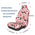 thumbnail image 3 of Wukai Cute ladybugs red Full Set Car Seat Covers with Soft Padding Universal Auto Front Seats Protector and Cushion Mat, 3 of 5
