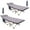 Set of 2 Grey, variant on Camping Cots with Removable Mattress, Lounge Chair, Cot for adults, camping Bed, with Pillow, Carry Bag & Storage Pocket, Extra Wide Sturdy, Heavy Duty Holds Up to 500 Lbs (Set of 2 Grey)
