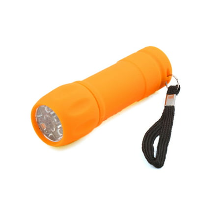 Yellow ABS Plastic 9 LEDs Torch Light Emergency Compact Handheld Lamp for