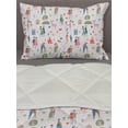 thumbnail image 3 of Valentines Day Comforter & Sham Bedding Set, Couples in Various Poses Lovers Proposing Kissing Strolling Vintage Style, 3 pcs Duvet Set Microfiber Filling Quilt, 5 Sizes, Multicolor, by Ambesonne, 3 of 4