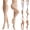 Beige, variant on Pantyhose for Women, Plus Size 70D Sheer Shiny Tights, Ultra Stretchable Reflective Shaping Dance Stockings