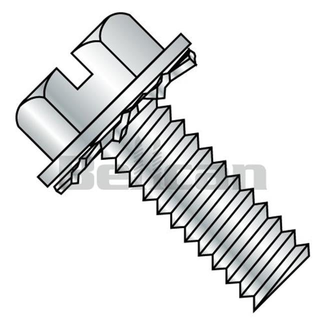 10-24 x 1/2 SEMS Screws/External Tooth Washer/Phillips/Pan Head/Steel/Zinc Carton: 5,000 pcs 