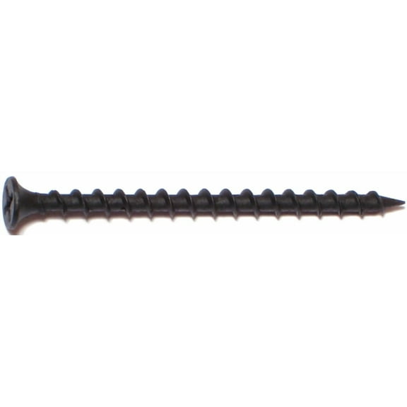 #6 x 1-5/8" Black Phosphate Steel Coarse Thread Phillips Bugle Head Drywall Screws DWSCR-098