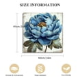thumbnail image 2 of Blue Flower Canvas Wall Art Flower Blossoming for Bathroom Wall Art Picture Print Wall Painting Modern Artwork Wall for Bedroom Living Room Office Home, 2 of 5