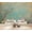 Blue, variant on Wallpaper Elegant White Peacocks Soft Pastel Botanical Garden Peel and Stick Wall Murals 100"H x 144"W Removable PVC Wall Paper Self-Adhesive Wall Paintings Art Decor for Bedroom Living Room