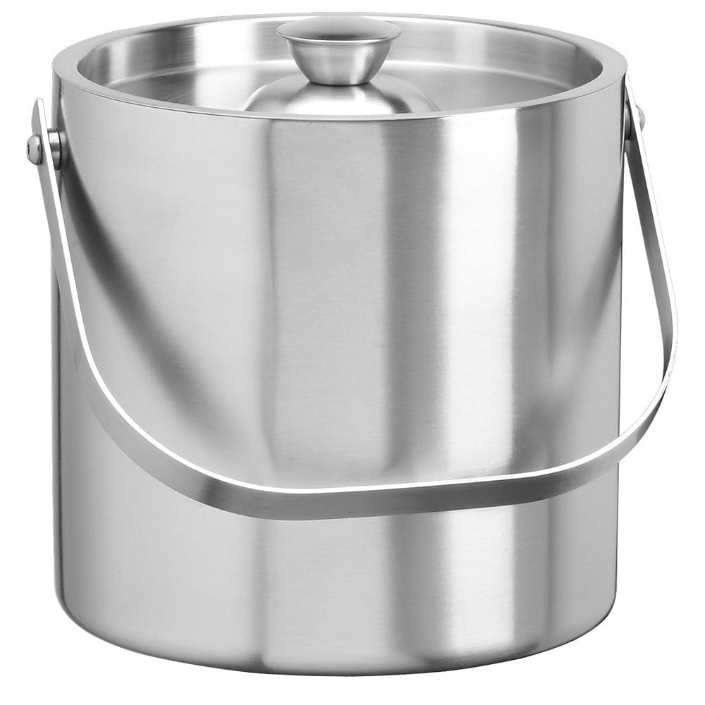 Kraftware Brushed Stainless Steel 3quart Double Wall Ice Bucket