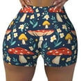 thumbnail image 2 of Fotbe Colorful Mushrooms Shorts Sin Costuras – Shorts Deportivos de Cintura Alta para Mujer, Elásticos para Gimnasio, Yoga, Running o Ciclismo-X-Large, 2 of 8