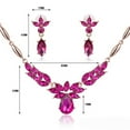 thumbnail image 7 of Ayyufe Women's Rhinestone Flower Pendant Alloy Necklace Earrings Wedding Set, 7 of 7