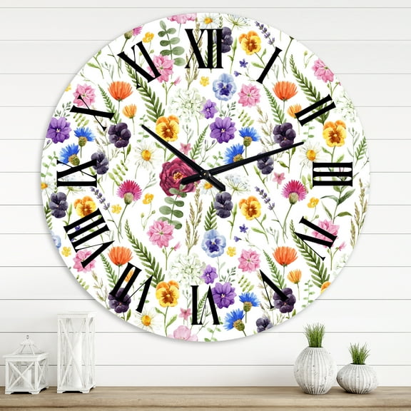 Designart 1 in Quartz Traditional Wall Clock