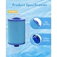 thumbnail image 2 of DAYEAR SPA Filter Replacement 50 Sq.Ft (2 Pack) 5 Micron Pleated Hot Tub Filter Screw in 1 1/2” SAE Thread for 6CH-940RA 6CH-940AM FC-0359-M 817-0050 25252 378902 03FIL1400 PWW50P3-M, 2 of 8