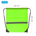 thumbnail image 2 of REGALWOVEN Polyester Drawstring Bag Reflective Cinch Sack for Gym Sports Green, 2 of 7