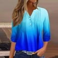 thumbnail image 2 of fatyb Women's Long Sleeve Blouses Casual Dressy V Neck Pleated Shirts Business Work Tops for Women, 2 of 5