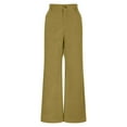 thumbnail image 5 of Women's Corduroy Pants Wide Leg High Waist Pants 2026 Casual Velvet Flared Loose Trousers with Pockets, 5 of 6